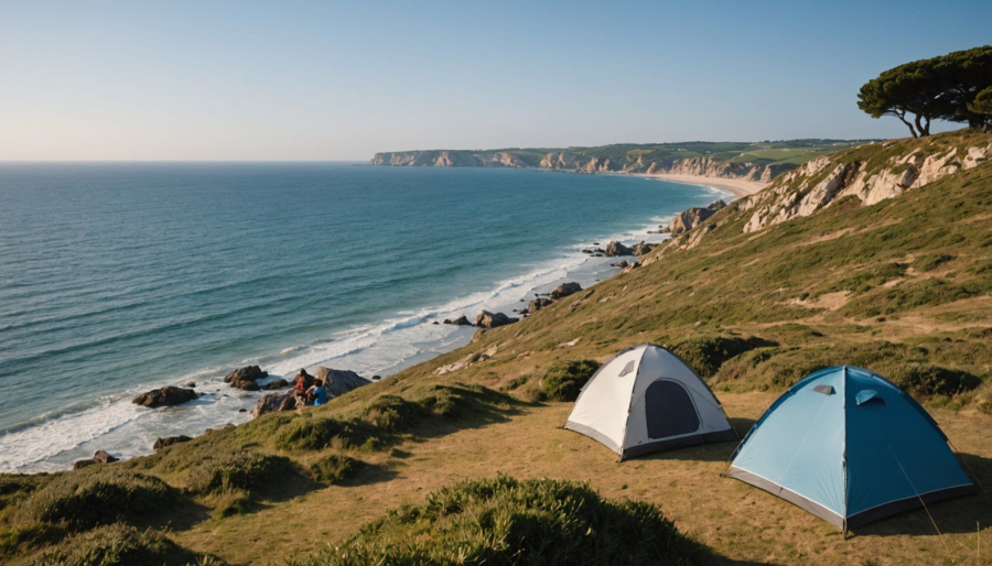 Campings met zeezicht aan de atlantische kust van frankrijk